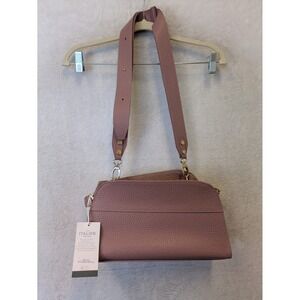 Anna Paola Rosa Antico Italian Leather Crossbody Bag Made in Italy NWT